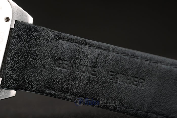 Cartier replica santos skeletron ceramichon strip leather orologio imitazione perfetta - immagine 4