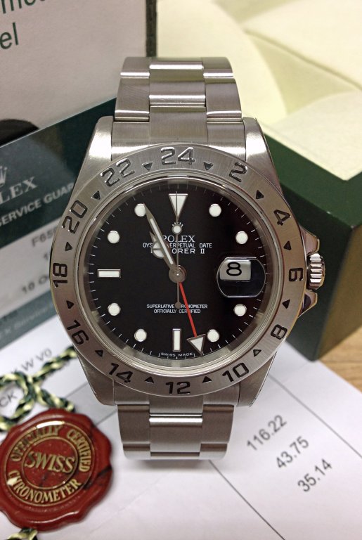 Rolex replica explorer II classic 16570 40mm Black Dial - immagine 2