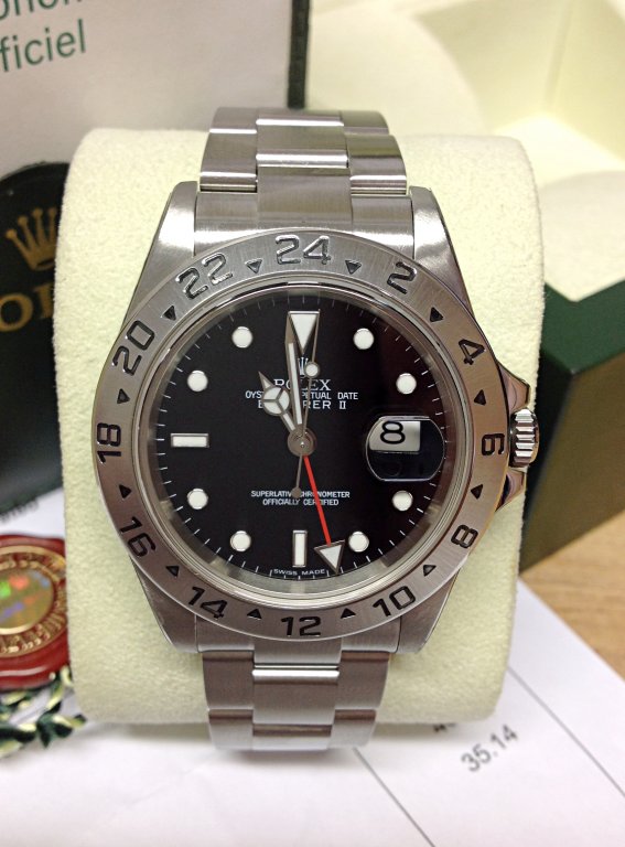 Rolex replica explorer II classic 16570 40mm Black Dial