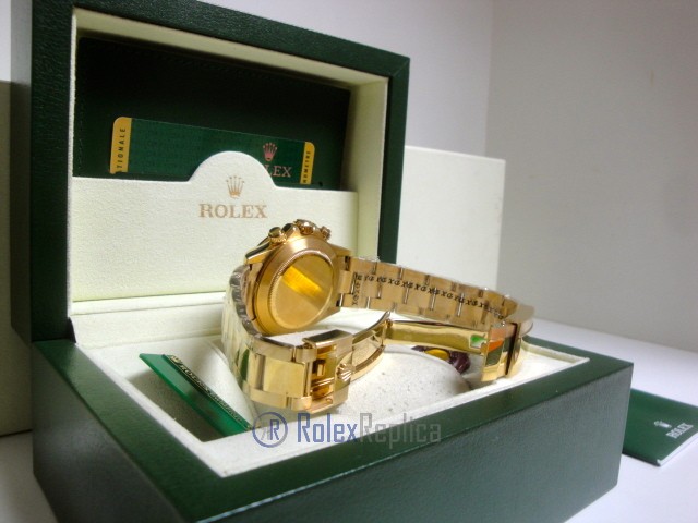 Rolex replica Daytona Yellow Gold 116528 Black Baton Dial orologio copia - immagine 18