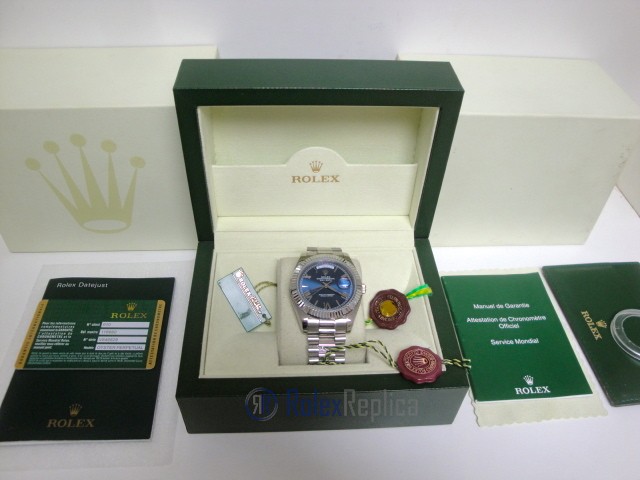 rolex replica daydate ll acciaio blue dial president orologio replica copia imitazione