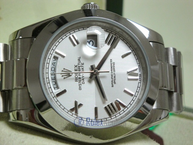 rolex replica daydate ll acciaio white dial president orologio replica copia imitazione - immagine 9