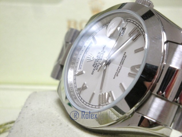 rolex replica daydate ll acciaio white dial president orologio replica copia imitazione - immagine 11