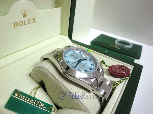 rolex replica daydate ll acciaio sky dial oyster orologio replica copia imitazione - immagine 15