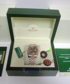 rolex replica datejust acciaio rose gold brown dial jubilèè orologio imitazione
