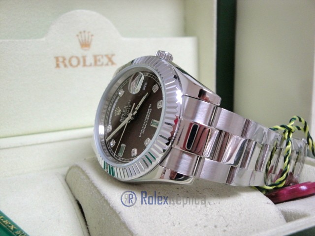 rolex replica daydate ll acciaio cherry dial oyster orologio replica copia imitazione - immagine 11
