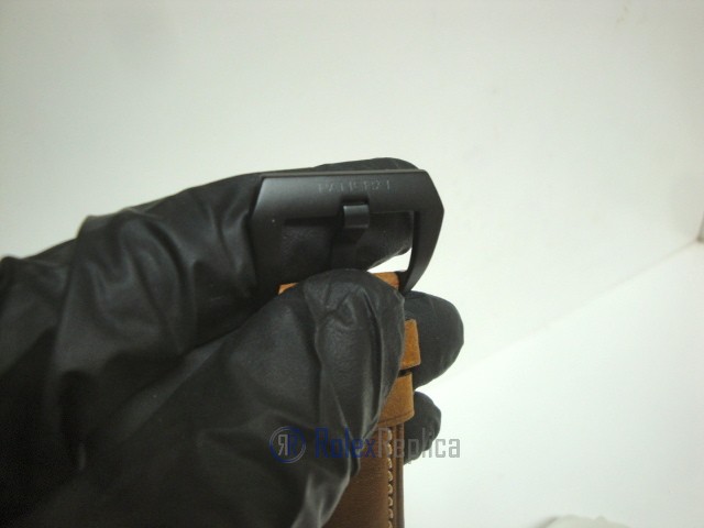 Panerai replica radiomir black seal pro-hunter pvd skeletron strip leather imitazione copia - immagine 6