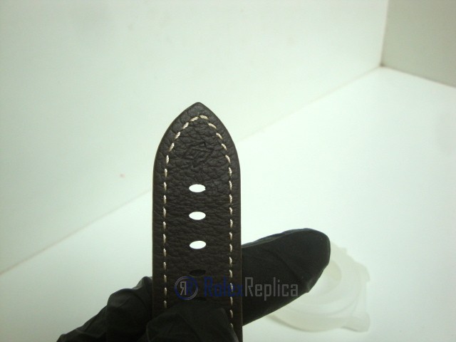 Panerai replica radiomir black seal pro-hunter pvd skeletron strip leather imitazione copia - immagine 11