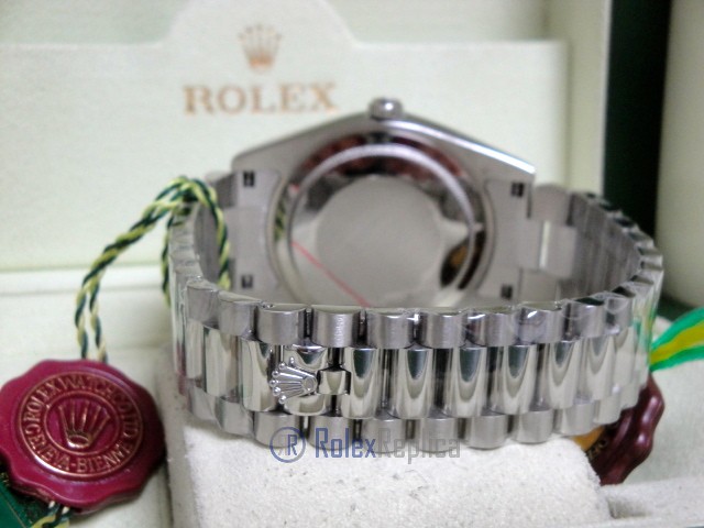 rolex replica daydate ll acciaio sky dial strip president orologio replica copia imitazione - immagine 12