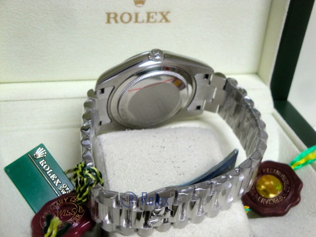 rolex replica daydate ll acciaio blue dial president orologio replica copia imitazione - immagine 11