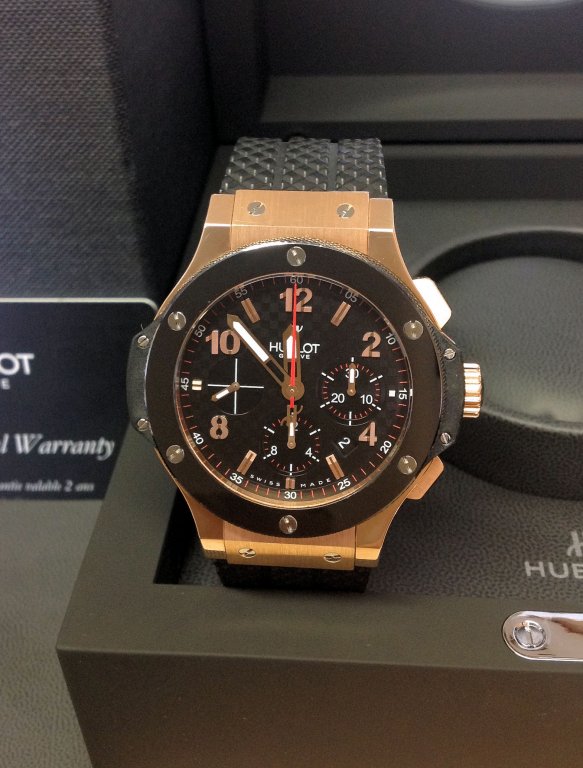 hublot replica big bang titanium rose gold strip rubber-b orologio copia