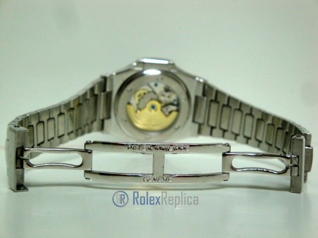 patek philippe replica nautilus blue dial skeletron acciaio 40th anniversary orologio imitazione - immagine 6