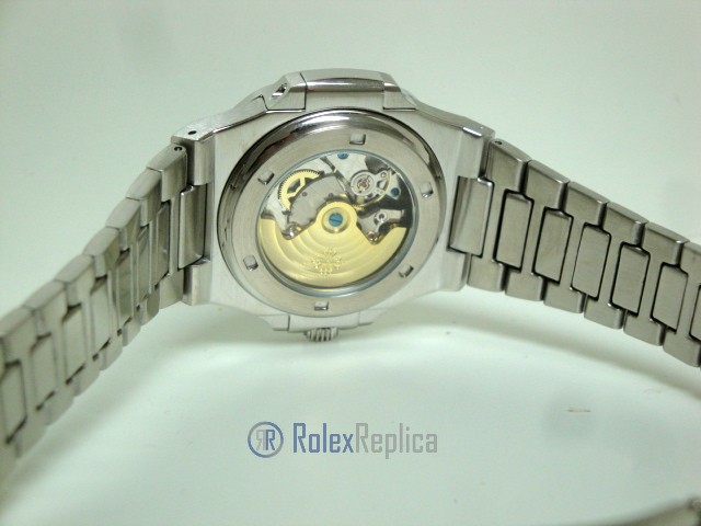 patek philippe replica nautilus blue dial skeletron acciaio 40th anniversary orologio imitazione - immagine 8