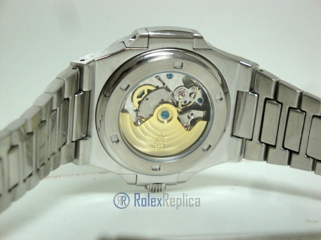 patek philippe replica nautilus blue dial skeletron acciaio 40th anniversary orologio imitazione - immagine 9