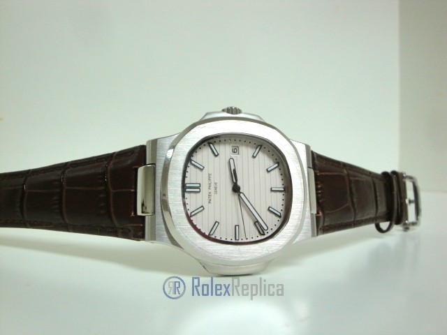patek philippe replica nautilus acciaio white dial skeletron orologio replica
