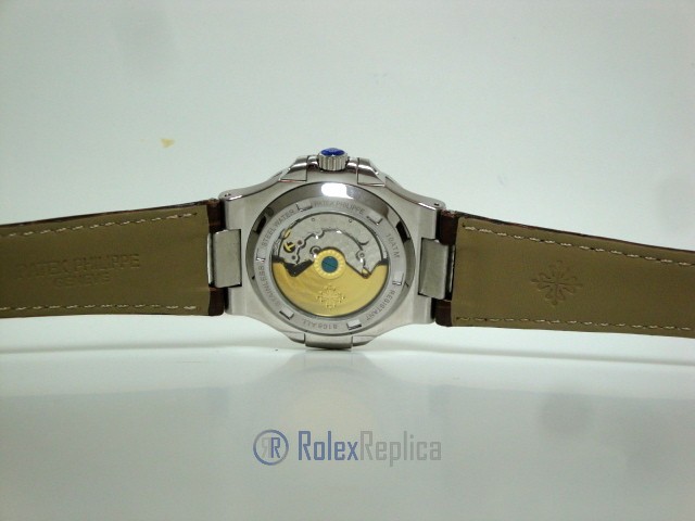 patek philippe replica nautilus acciaio white dial skeletron orologio replica - immagine 8