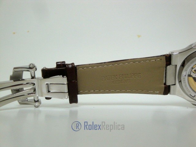 patek philippe replica nautilus acciaio white dial skeletron orologio replica - immagine 9