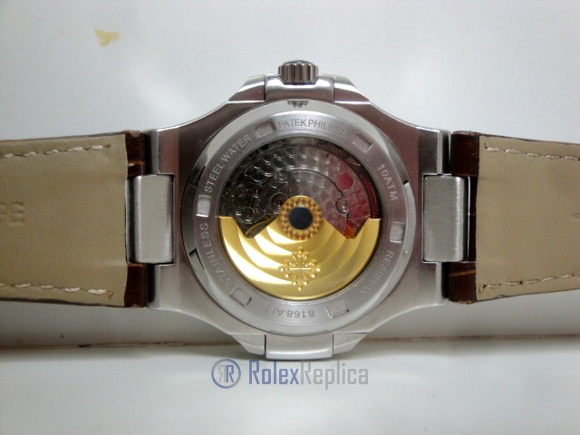 patek philippe replica nautilus acciaio white dial skeletron orologio replica - immagine 11