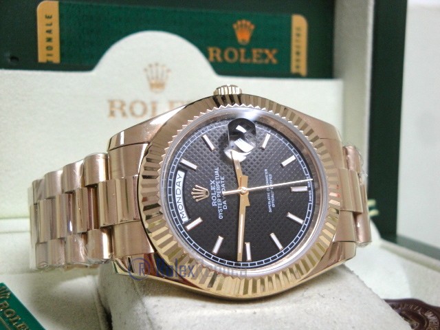 rolex replica daydate ll oro giallo black dial president orologio replica copia imitazione