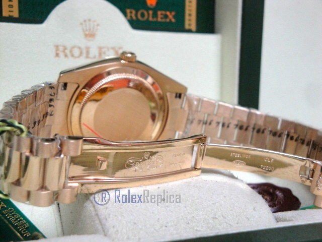 rolex replica daydate ll oro giallo black dial president orologio replica copia imitazione - immagine 13