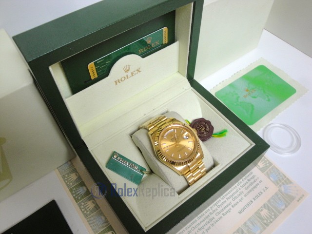 rolex replica daydate ll full oro giallo gold barrette dial president orologio replica copia imitazione - immagine 3