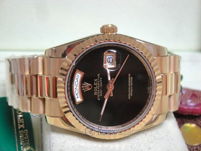 Rolex replica day-date oro giallo black dial individual edition - immagine 11