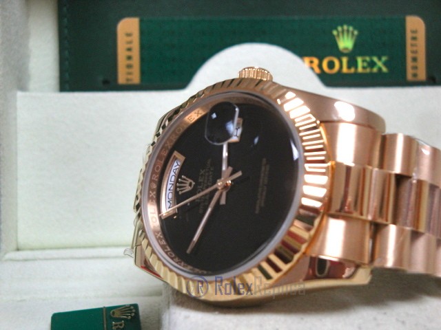 Rolex replica day-date oro giallo black dial individual edition - immagine 13