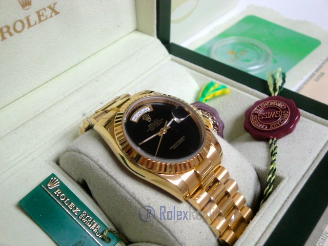 Rolex replica day-date oro giallo black dial individual edition - immagine 4