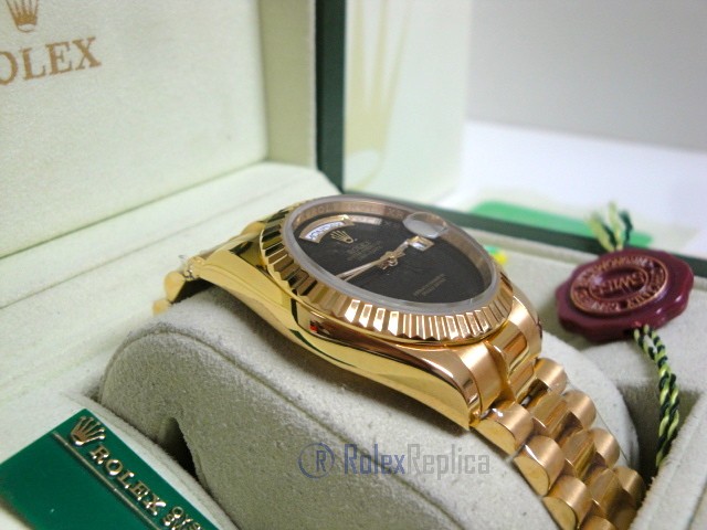 Rolex replica day-date oro giallo black dial individual edition - immagine 5