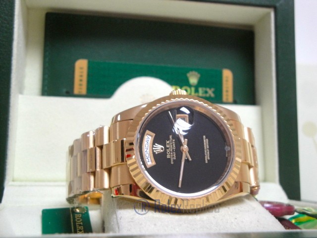Rolex replica day-date oro giallo black dial individual edition - immagine 8