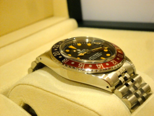 rolex replica GMT MASTER 1675 blue-red bezel jubilèè bracelet replica watch - immagine 6