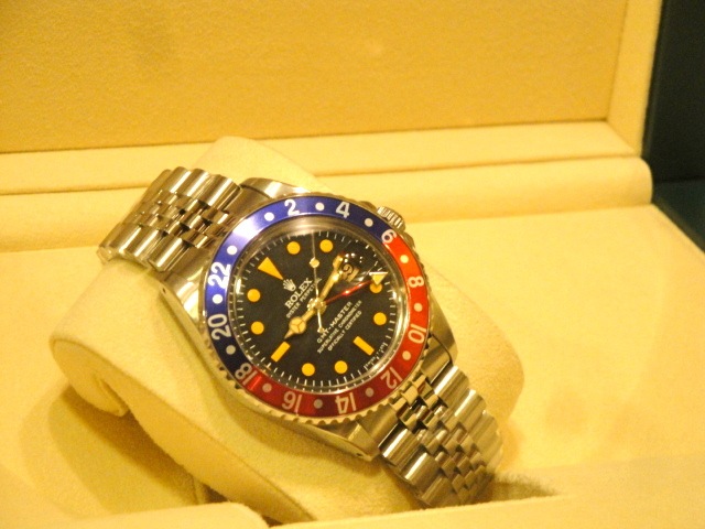 rolex replica GMT MASTER 1675 blue-red bezel jubilèè bracelet replica watch - immagine 16
