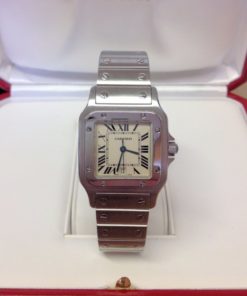 Cartier replica Santos Galbee acciaio W20060D6 Ladies 29mm white dial