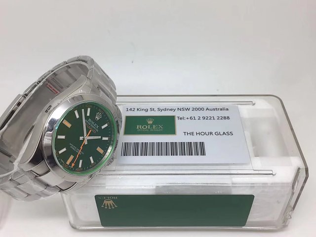 REPLICA ROLEX MILGAUSS 116400GV 904L STEEL CASE WITH SUPER CLONE 3131 MOVEMENT - immagine 11