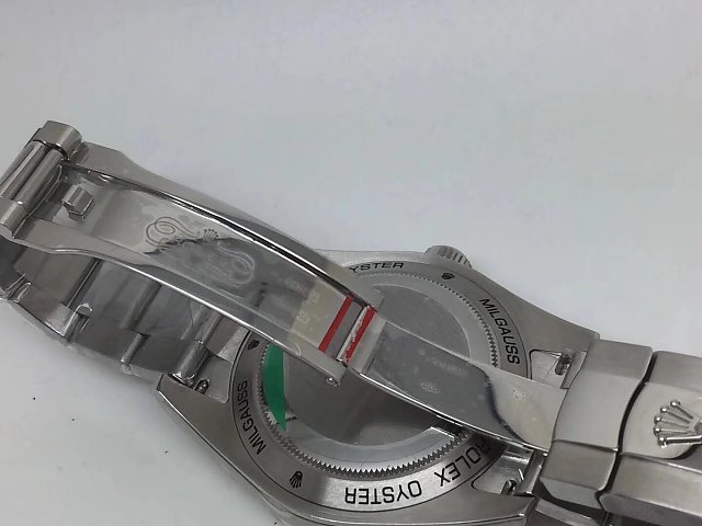 REPLICA ROLEX MILGAUSS 116400GV 904L STEEL CASE WITH SUPER CLONE 3131 MOVEMENT - immagine 13