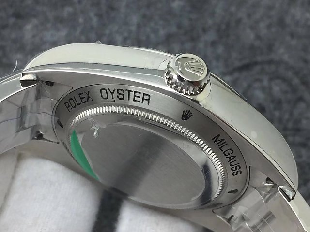 REPLICA ROLEX MILGAUSS 116400GV 904L STEEL CASE WITH SUPER CLONE 3131 MOVEMENT - immagine 5