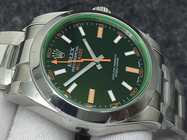 REPLICA ROLEX MILGAUSS 116400GV 904L STEEL CASE WITH SUPER CLONE 3131 MOVEMENT - immagine 8