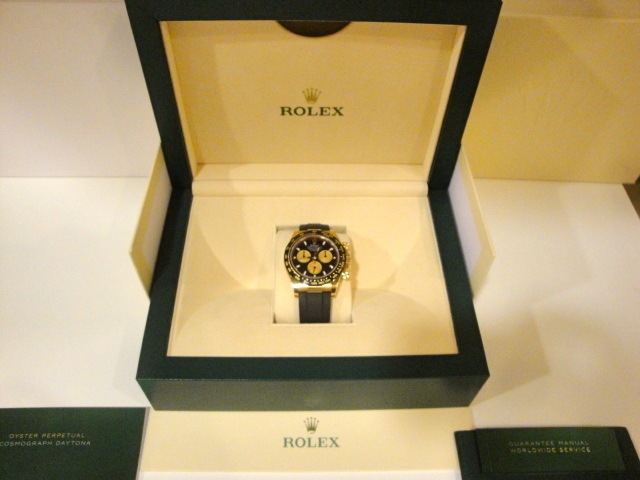 Rolex replica Daytona oysterflex 116518LN Yellow Gold orologio replica - immagine 2