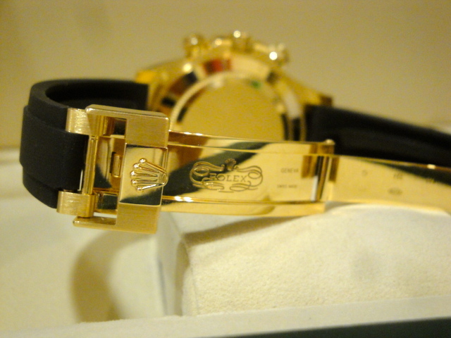 Rolex replica Daytona oysterflex 116518LN Yellow Gold orologio replica - immagine 14