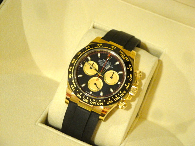 Rolex replica Daytona oysterflex 116518LN Yellow Gold orologio replica - immagine 18