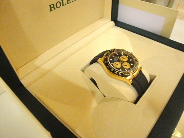 Rolex replica Daytona oysterflex 116518LN Yellow Gold orologio replica - immagine 4