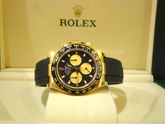 Rolex replica Daytona oysterflex 116518LN Yellow Gold orologio replica - immagine 8