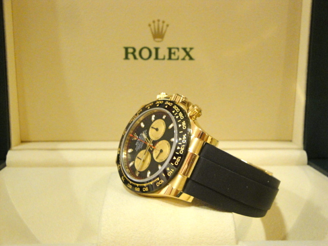 Rolex replica Daytona oysterflex 116518LN Yellow Gold orologio replica - immagine 9