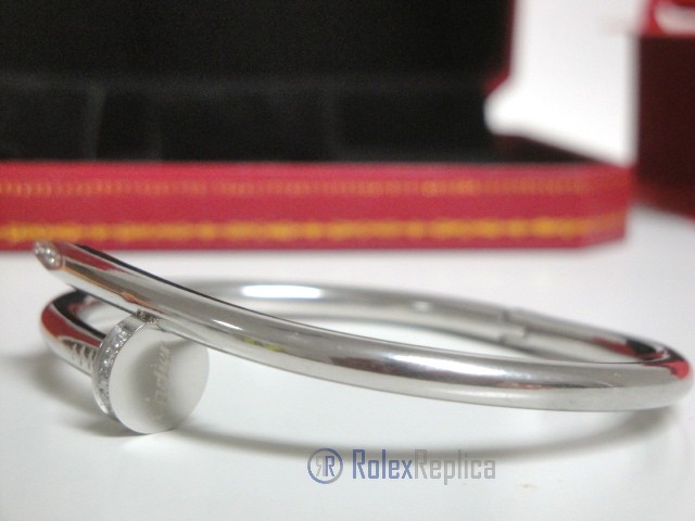 Cartier replica gioiello bracciale juste un clou white gold - immagine 9