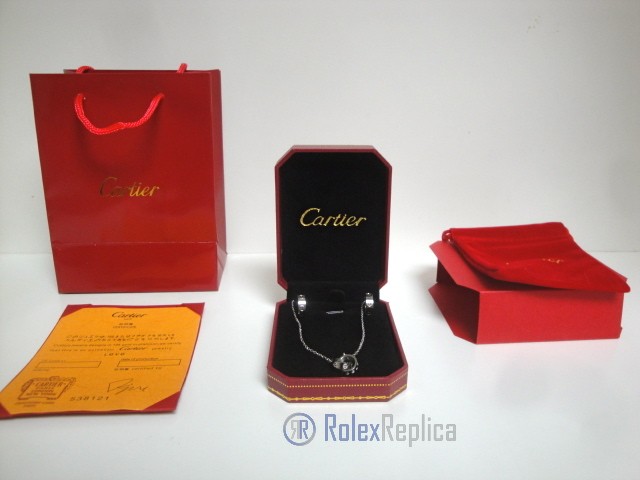 Cartier replica gioiello collier completo di orecchini love white gold - immagine 3