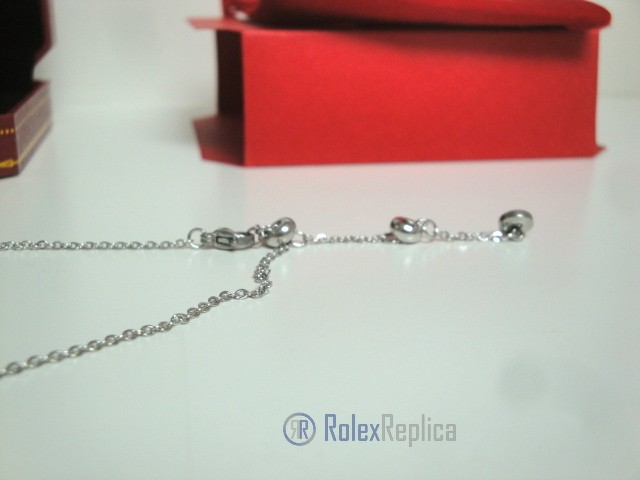 Cartier replica gioiello collier completo di orecchini love white gold - immagine 10