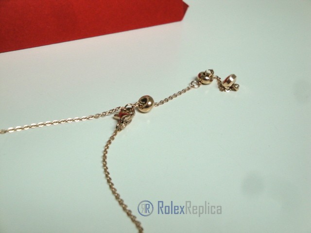 Cartier replica gioiello collier completo di orecchini love rose gold - immagine 5