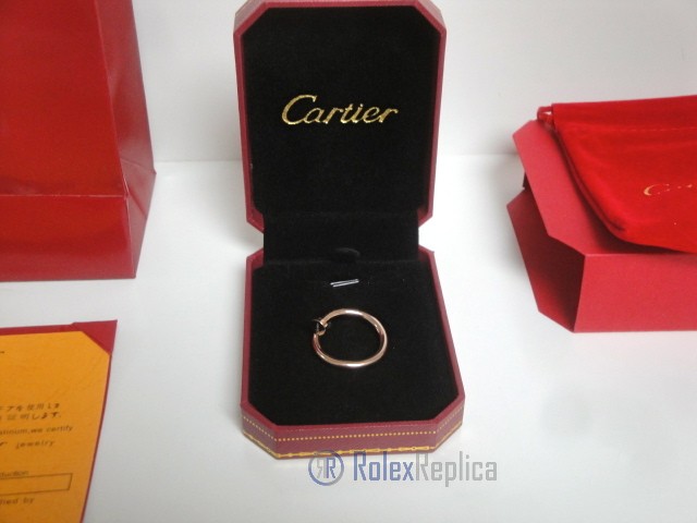 Cartier replica gioiello anello juste un clou rose gold - immagine 2