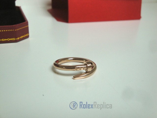 Cartier replica gioiello anello juste un clou rose gold - immagine 5