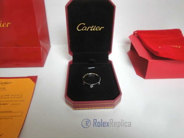 Cartier replica gioiello anello love white gold - immagine 2